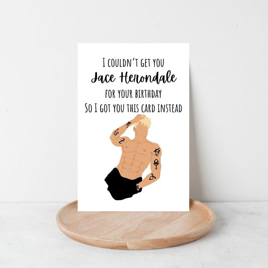 Jace Herondale Birthday Card 🔥 | Mortal Instruments-Inspired Sass & Shadowhunter Snark!