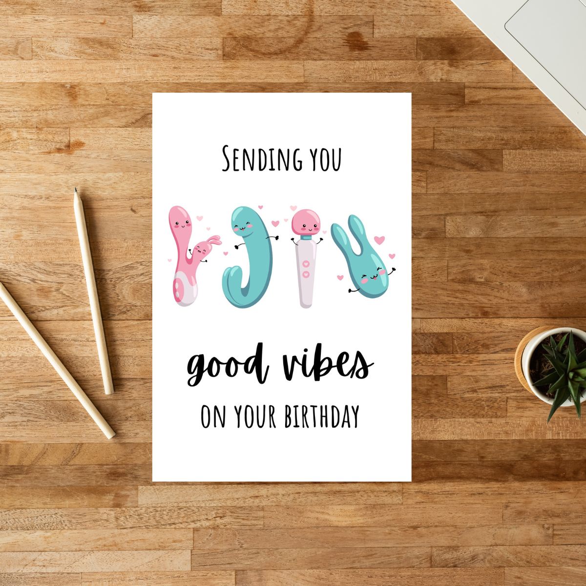 Funny Vibrator Birthday Card