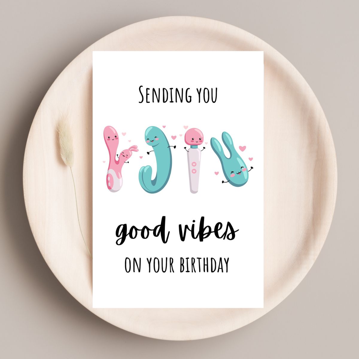 Funny Vibrator Birthday Card