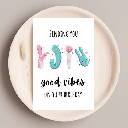 Funny Vibrator Birthday Card