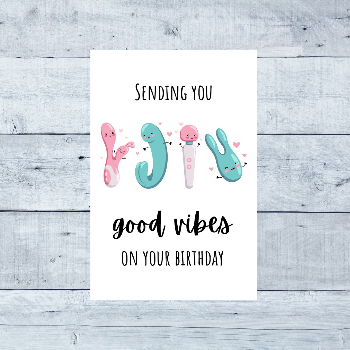 Funny Vibrator Birthday Card