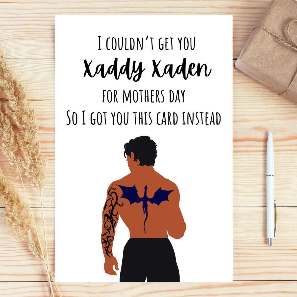 Xaden Riorson Mother's Day Greeting Card, Fourth Wing Mother's Day Card, Booktok Card for Mom, Bookish Gift for Mom