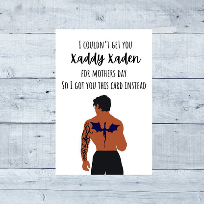 Printable Xaden Riorson Mother's Day Greeting Card, Fourth Wing Mother's Day Card