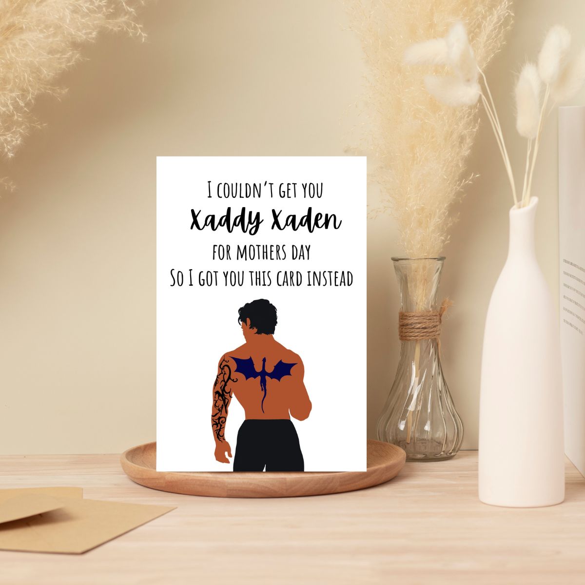 Xaden Riorson Mother's Day Greeting Card, Fourth Wing Mother's Day Card, Booktok Card for Mom, Bookish Gift for Mom