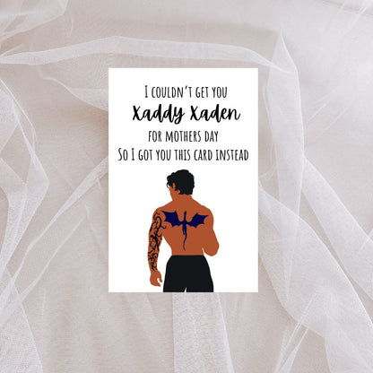 Printable Xaden Riorson Mother's Day Greeting Card, Fourth Wing Mother's Day Card