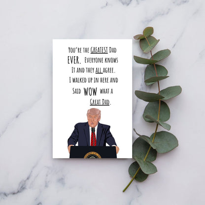 Trump Father's Day Greeting Card