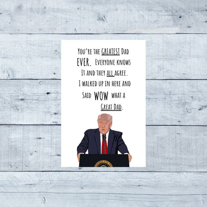 Trump Father's Day Greeting Card
