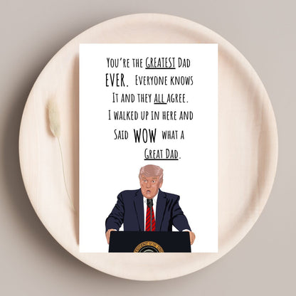 Trump Father's Day Greeting Card