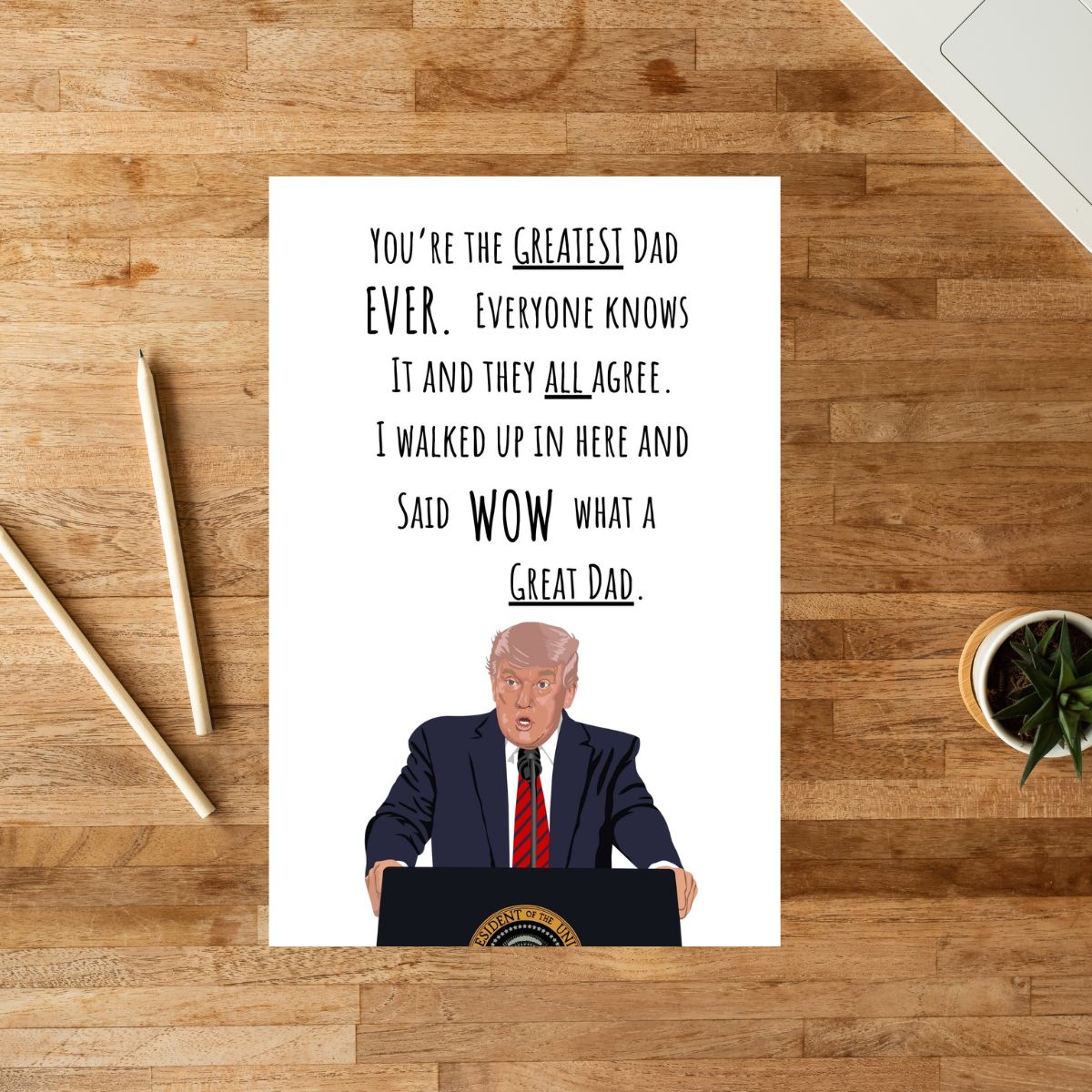 Trump Father's Day Greeting Card
