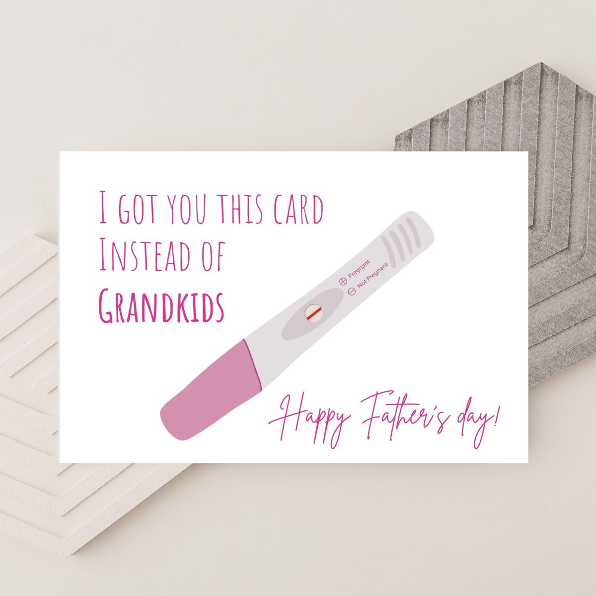 I Got You This Card Instead Of Grandkids, Funny Father's Day Card, Rude Dad Day Greeting, Hilarious Dad Gift, Humorous Card