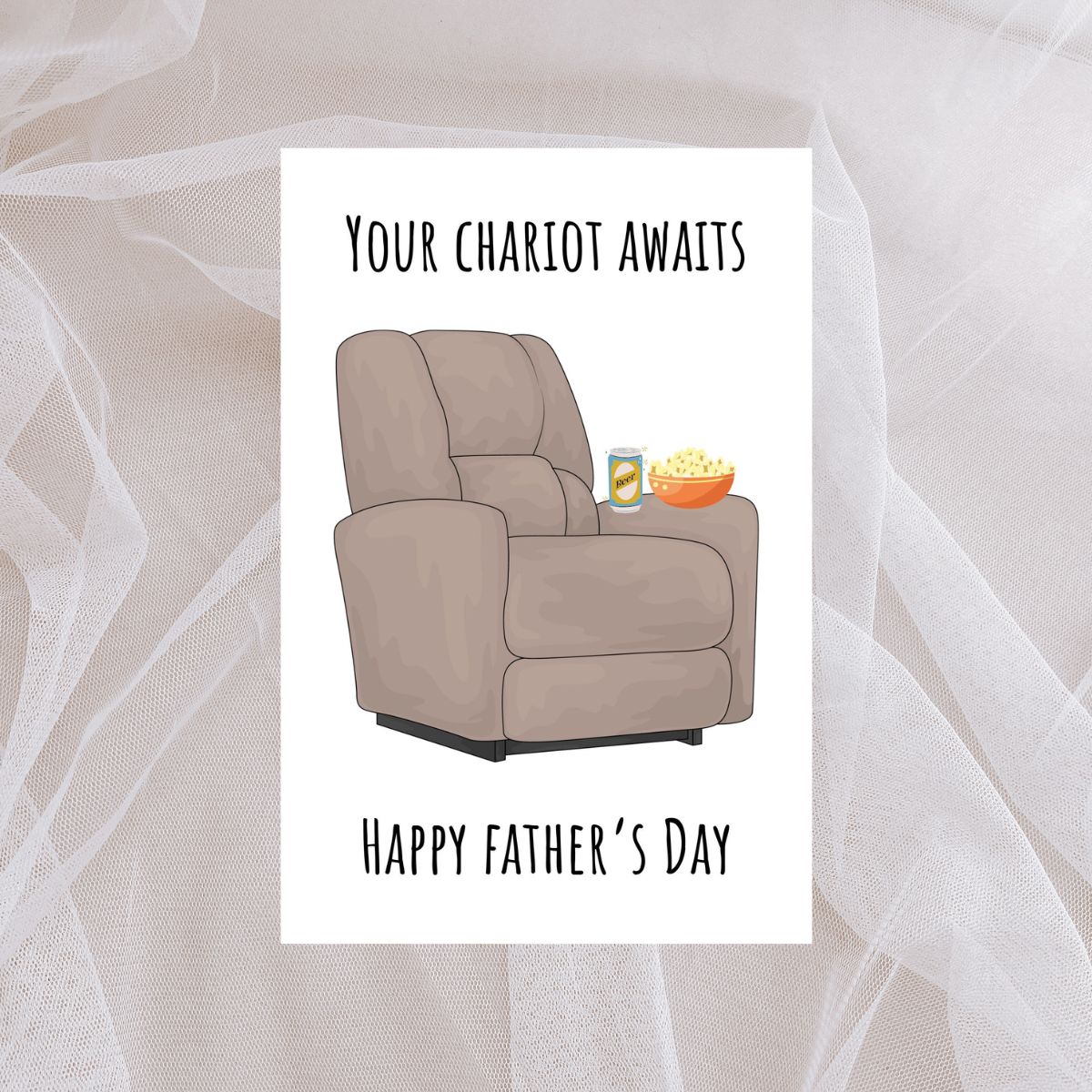 Funny Recliner Father's Day Greeting Card