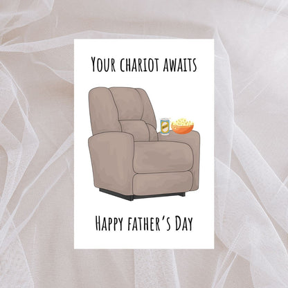 Funny Recliner Father's Day Greeting Card