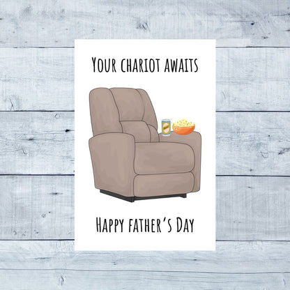 Funny Recliner Father's Day Greeting Card