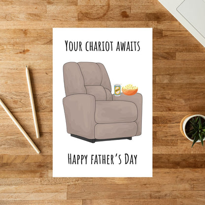 Funny Recliner Father's Day Greeting Card