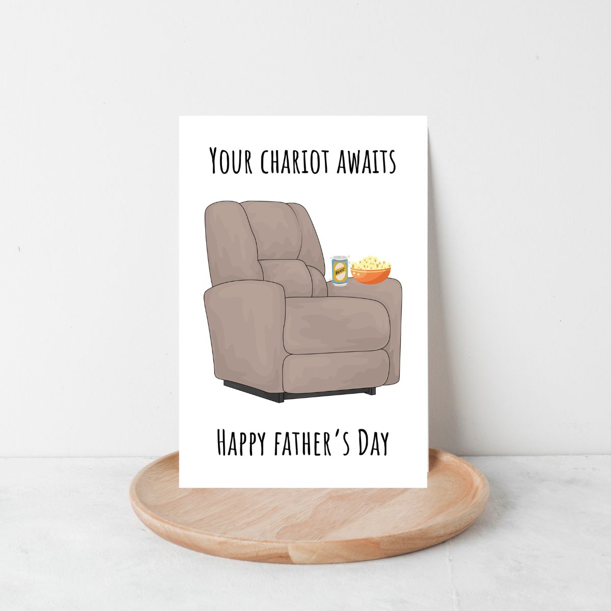 Funny Recliner Father's Day Greeting Card
