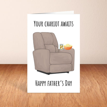 Funny Recliner Father's Day Greeting Card