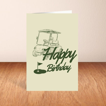 Golf Birthday Card for Him – Funny Birthday Card for Dad, Father-in-Law, or Grandpa – Cute Golfer Greeting Card for Men's Birthday