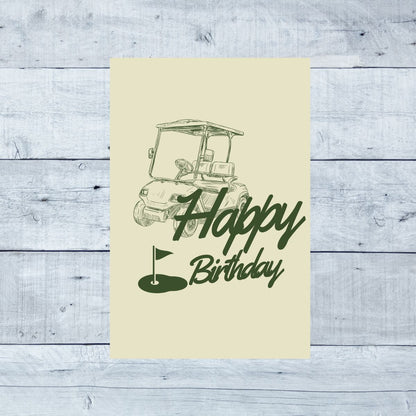 Golf Birthday Card for Him – Funny Birthday Card for Dad, Father-in-Law, or Grandpa – Cute Golfer Greeting Card for Men's Birthday