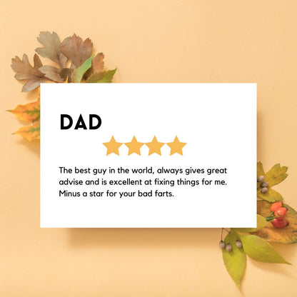 Dad Rating Father's Day Greeting Card