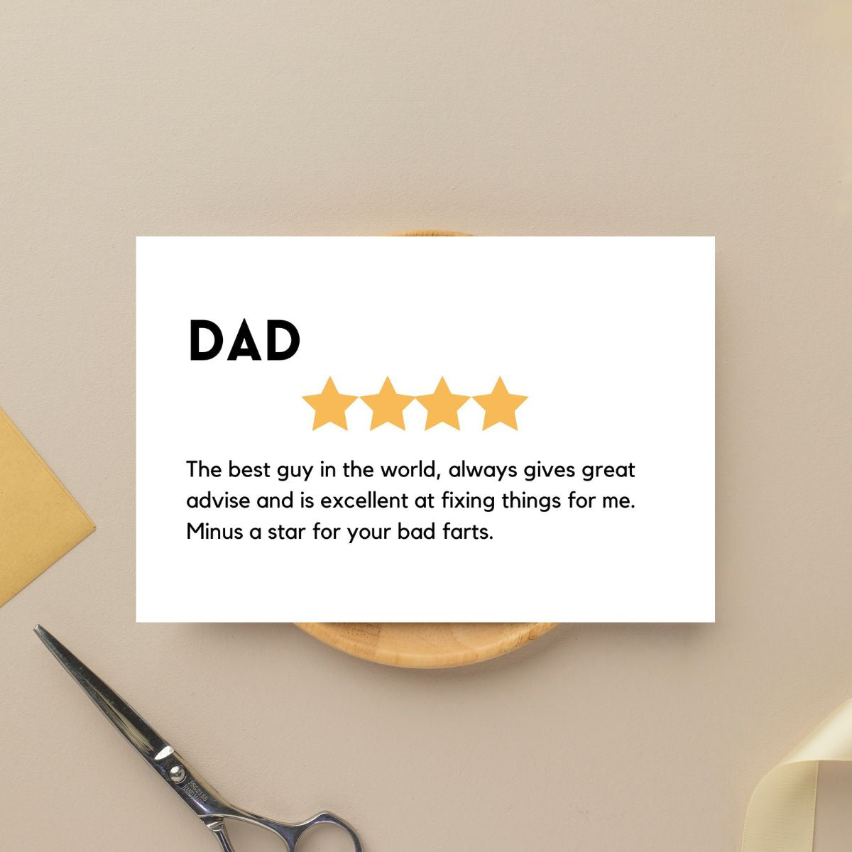 Dad Rating Father's Day Greeting Card