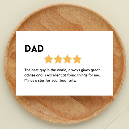 Dad Rating Father's Day Greeting Card