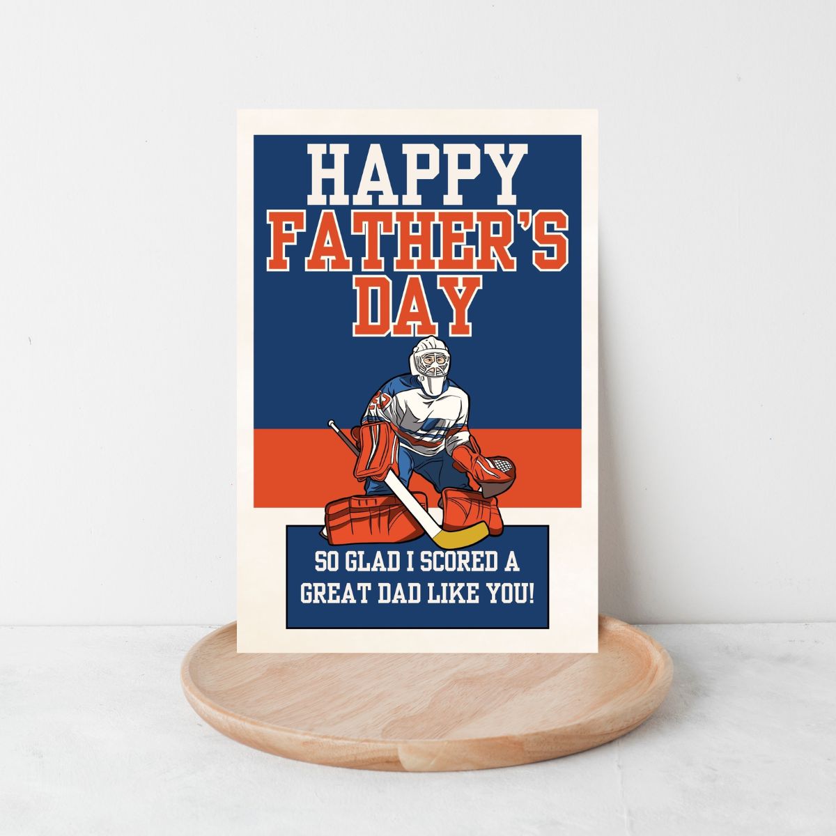 Hockey Father's Day Greeting Card
