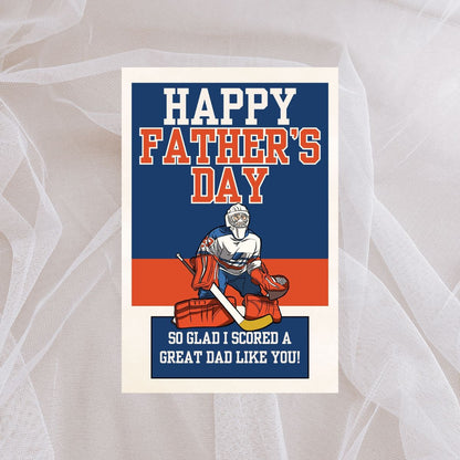 Hockey Father's Day Greeting Card