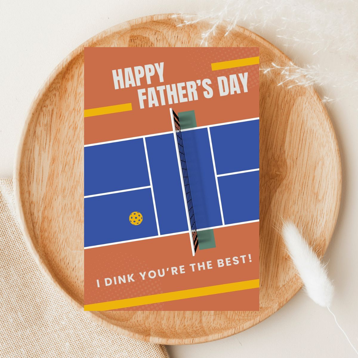 Pickleball Father's Day greeting Card, Father's Day Greeting Card, Cute Card for Dad