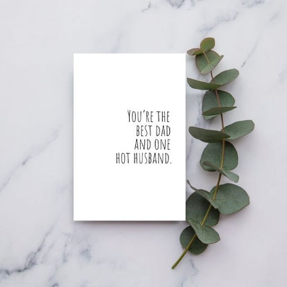 Funny Father's Day card for Hot Dad