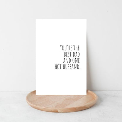 Funny Father's Day card for Hot Dad