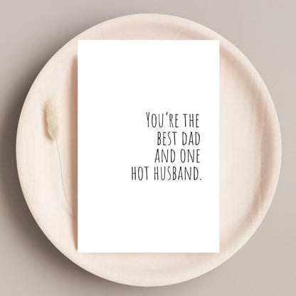 Funny Father's Day card for Hot Dad