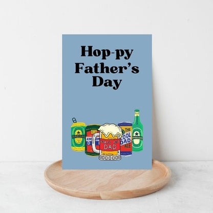 Hop-py Father’s Day Card 🍻 | Funny Beer Greeting Card for Dad