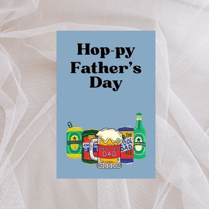 Hop-py Father’s Day Card 🍻 | Funny Beer Greeting Card for Dad