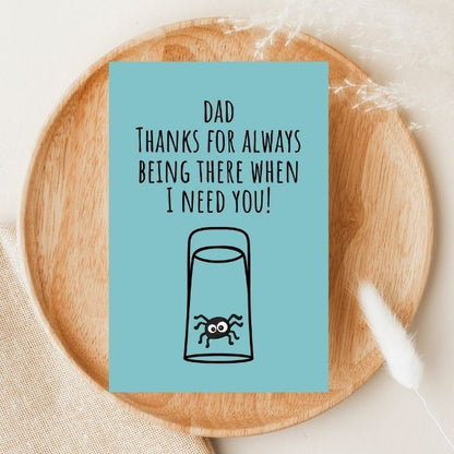 Funny Father’s Day Card 😂 | Thanks for Always Saving Me From Spiders!