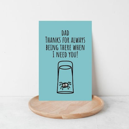 Funny Father’s Day Card 😂 | Thanks for Always Saving Me From Spiders!