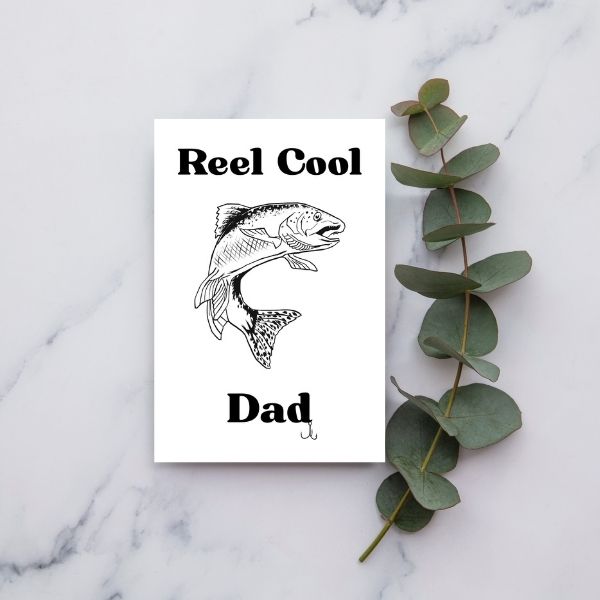 Funny Fishing Father’s Day Card 🎣 | You’re a Reel Cool Dad!