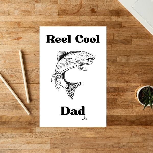 Funny Fishing Father’s Day Card 🎣 | You’re a Reel Cool Dad!