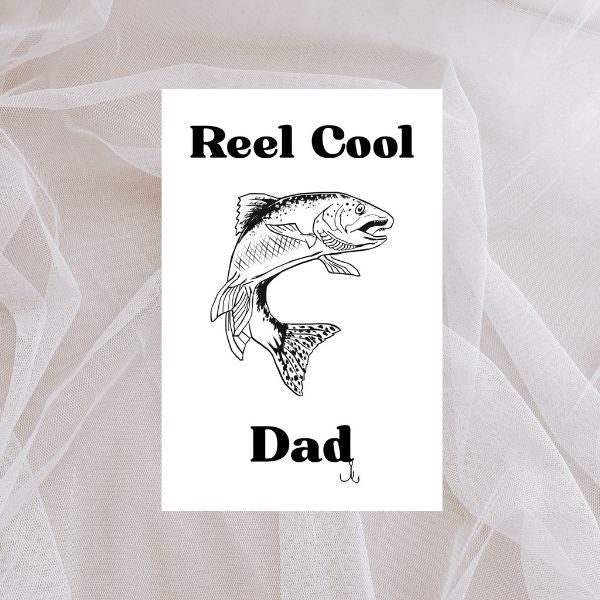 Funny Fishing Father’s Day Card 🎣 | You’re a Reel Cool Dad!