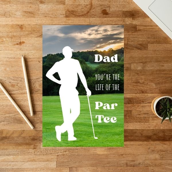 Funny Golf Father’s Day Card ⛳️ | Dad, You’re the Life of the Partee!