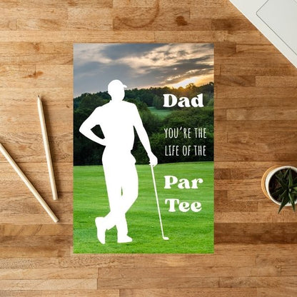 Funny Golf Father’s Day Card ⛳️ | Dad, You’re the Life of the Partee!