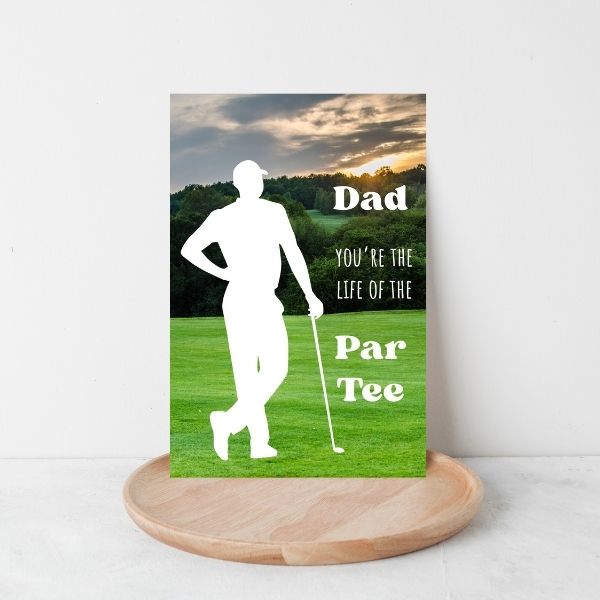 Funny Golf Father’s Day Card ⛳️ | Dad, You’re the Life of the Partee!