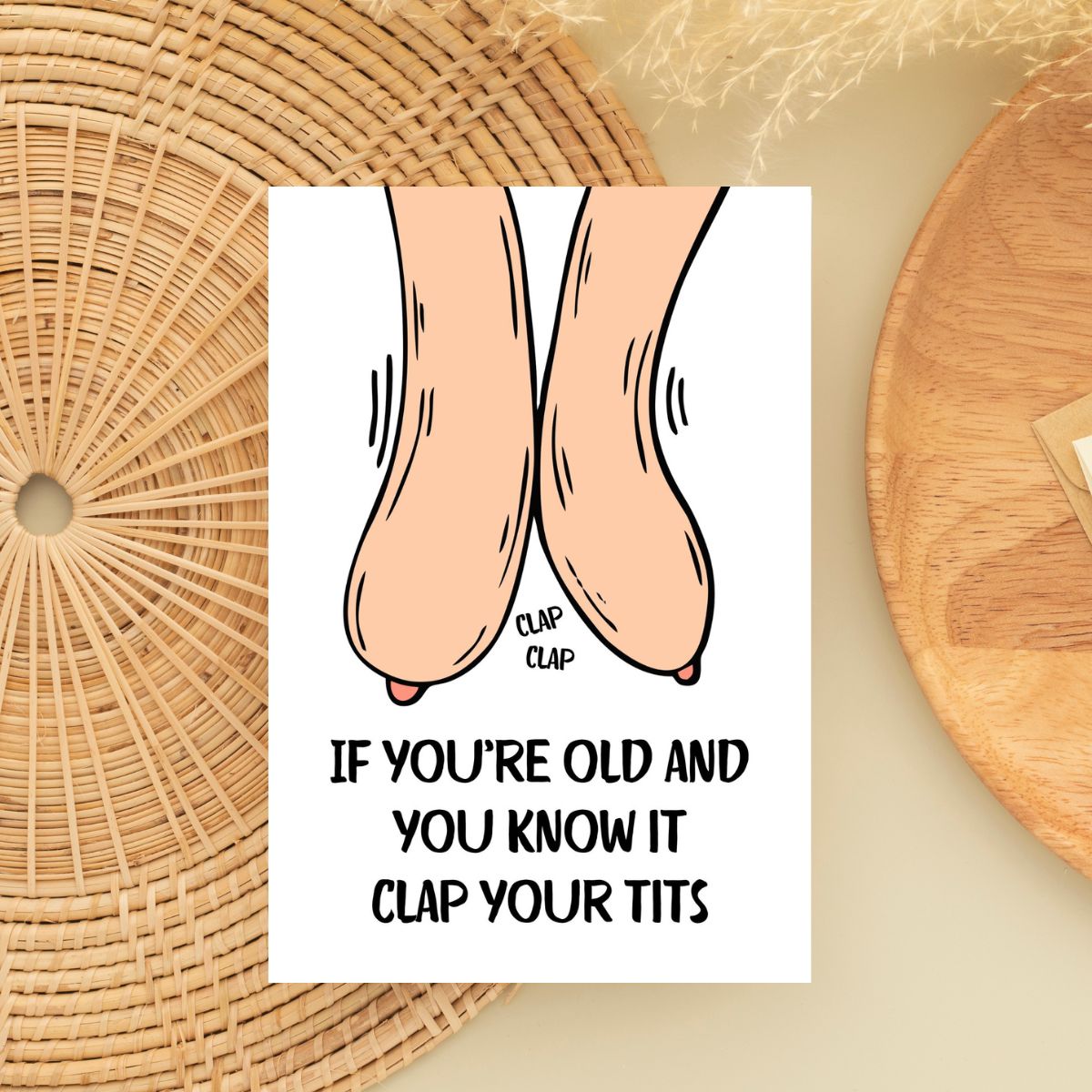 Funny Birthday Card 😂 | If You’re Old and You Know It, Clap Your Tits!