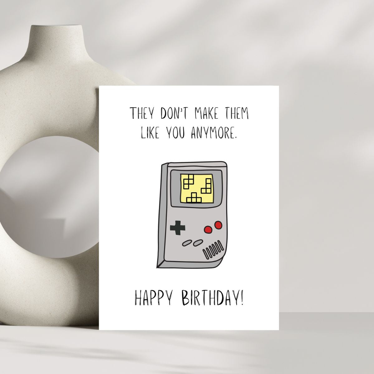 Funny Gamer Birthday Card 🎮 | They Don’t Make ‘Em Like You Anymore… Like GameBoy!