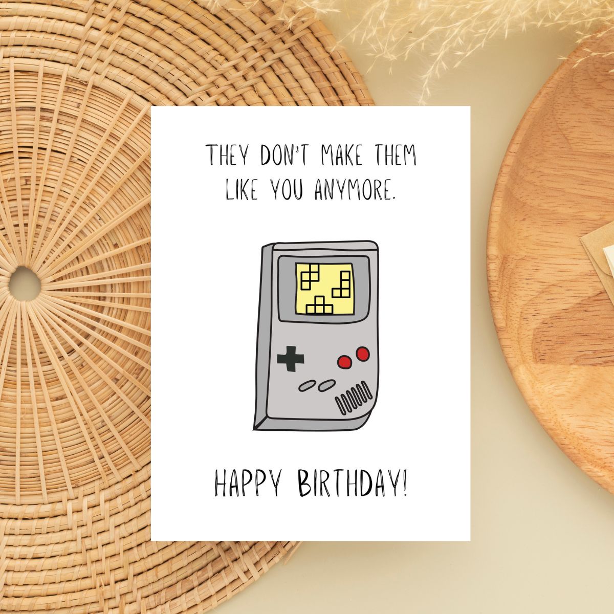 Funny Gamer Birthday Card 🎮 | They Don’t Make ‘Em Like You Anymore… Like GameBoy!