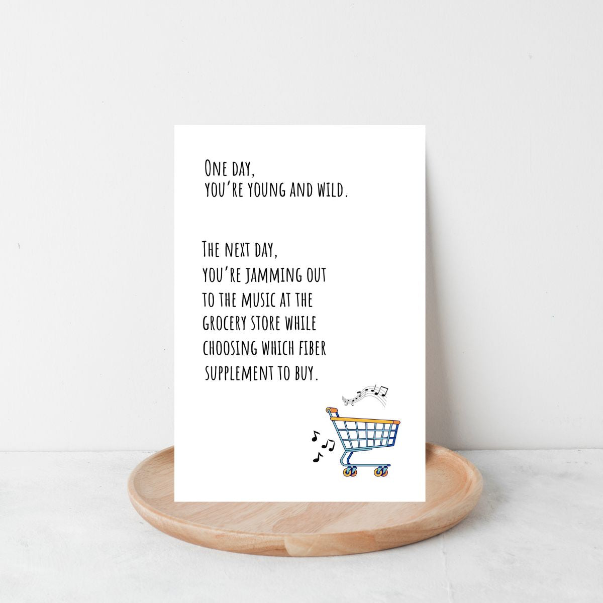 Relatable Birthday Card 🛒 | Grocery Store Aisles Hit Different with Headphones In!