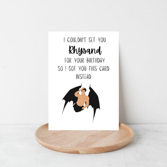 Rhysand Birthday Card 🖤 | For the High Lord of Your Heart – ACOTAR Inspired!