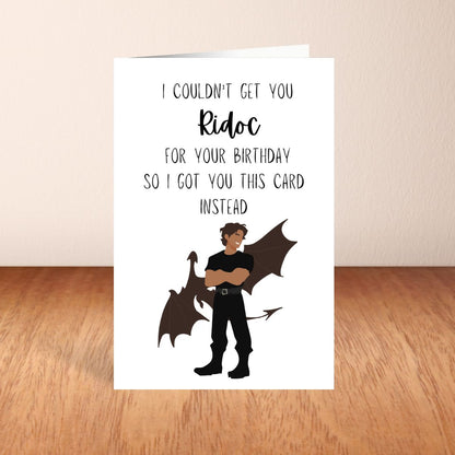 Ridoc Birthday Greeting Card, Fourth Wing Birthday Card, Cute Birthday Card for Her, Bookish Birthday Card, Booktok