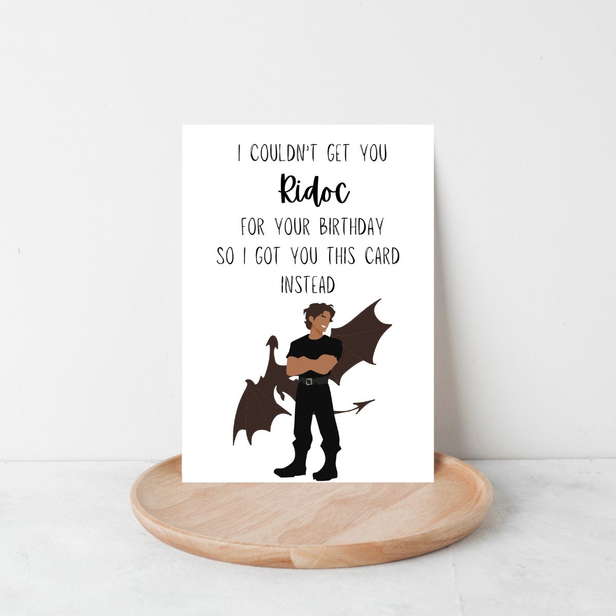 Ridoc Birthday Greeting Card, Fourth Wing Birthday Card, Cute Birthday Card for Her, Bookish Birthday Card, Booktok