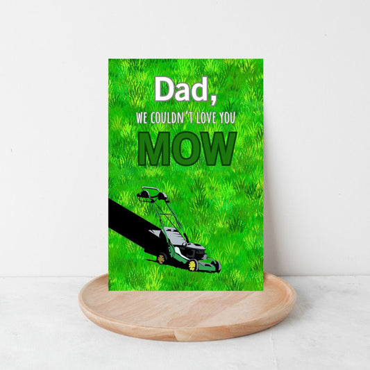 "Funny Father’s Day Card 🚜 | We Couldn’t Love You Mow – Lawn Pun for Dad!