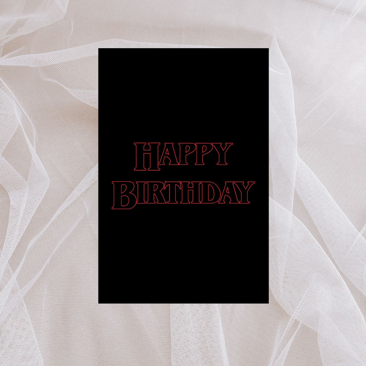 Stranger Things Birthday Card 🎂 | Inspired by Hawkins & the Upside Down!